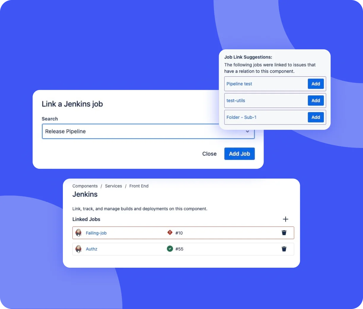Linking a Jenkins job to a Compass component